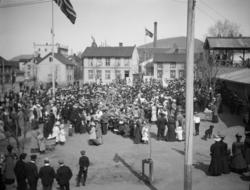 Arrangement på Stortorget i Lillehammer