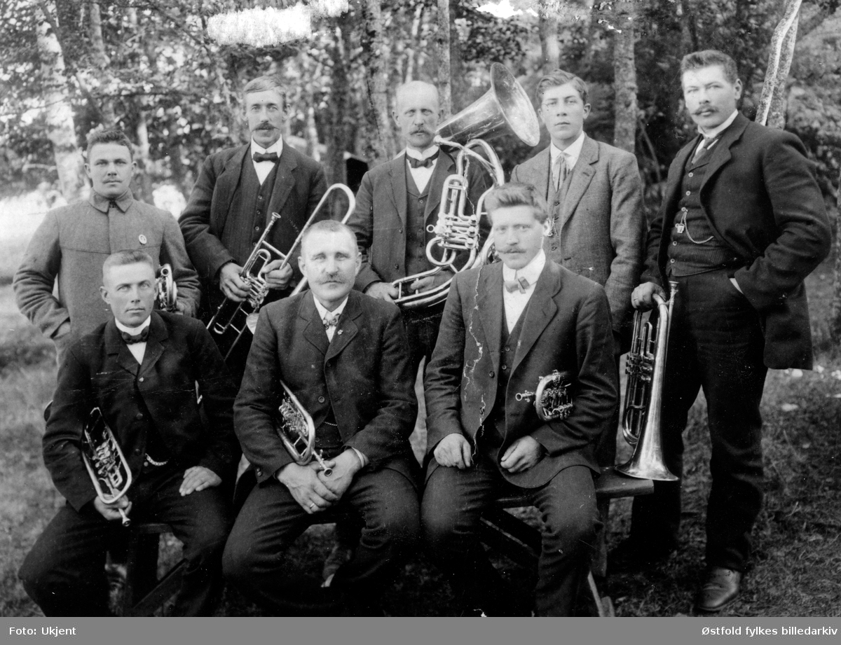 Torsnes-musikken i Borge, ca. 1910.