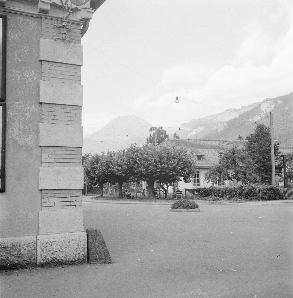 Åke Claessons resa, stadsvy, Schweiz 1949