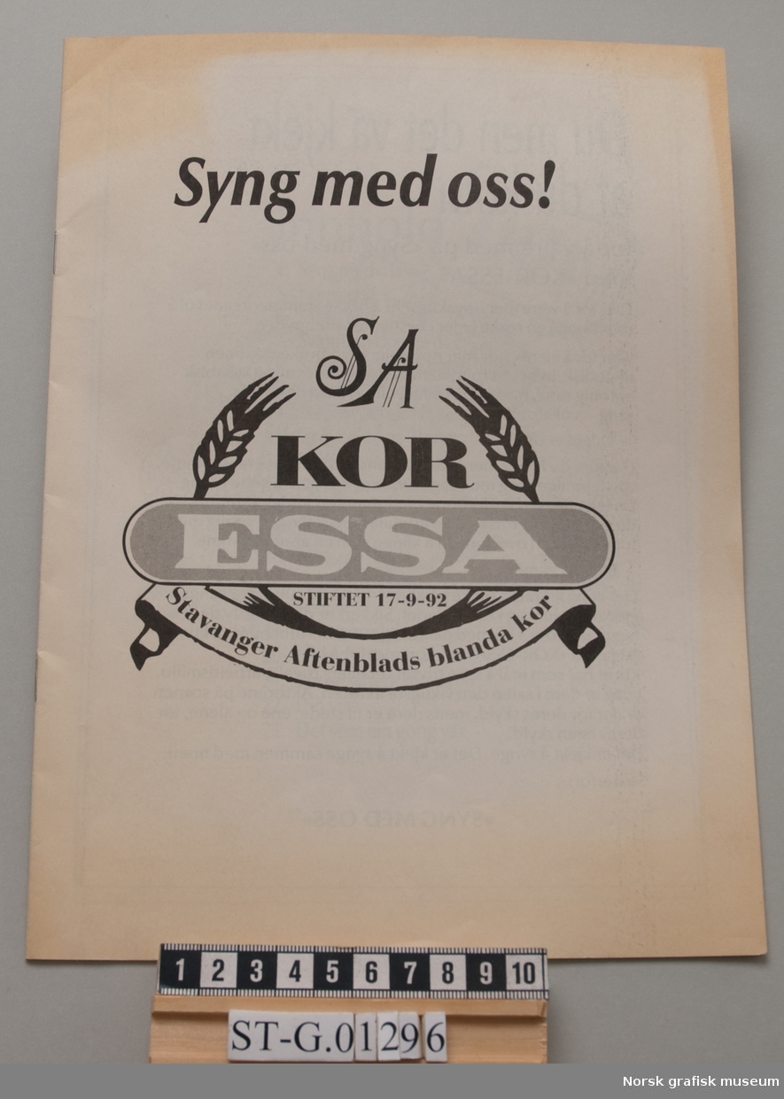 Sangbok til Kor Essa, Stavanger Aftenblads blanda kor