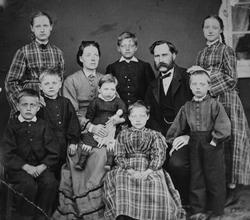 Familien C.M.Havig ca.1872.