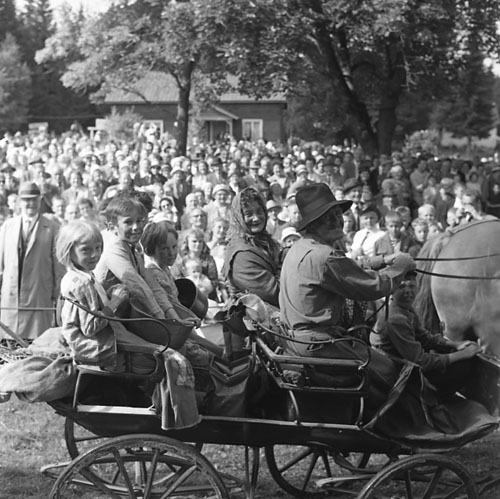 Hembygdsfest med karneval i Rengsjö 22 juli 1962.