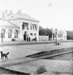 Elverum stasjon først på 1900