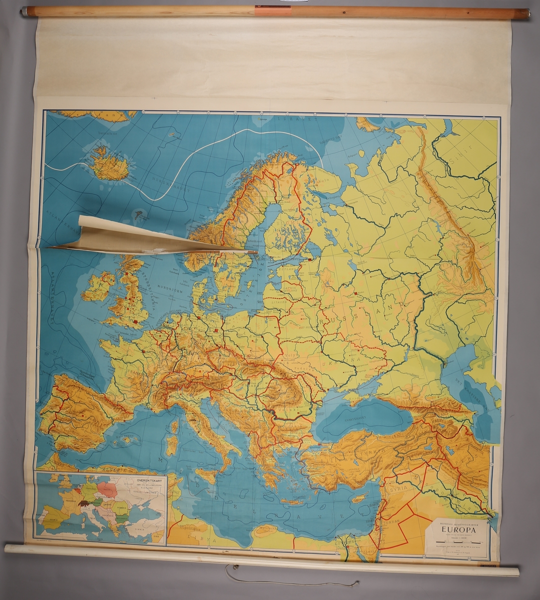 Kart over Europa.