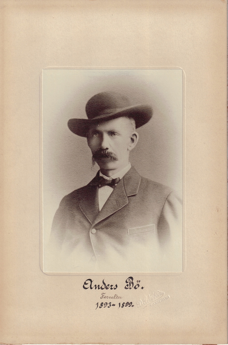 Anders Bø, forvalter ved Botsfengselet 1893 - 1899