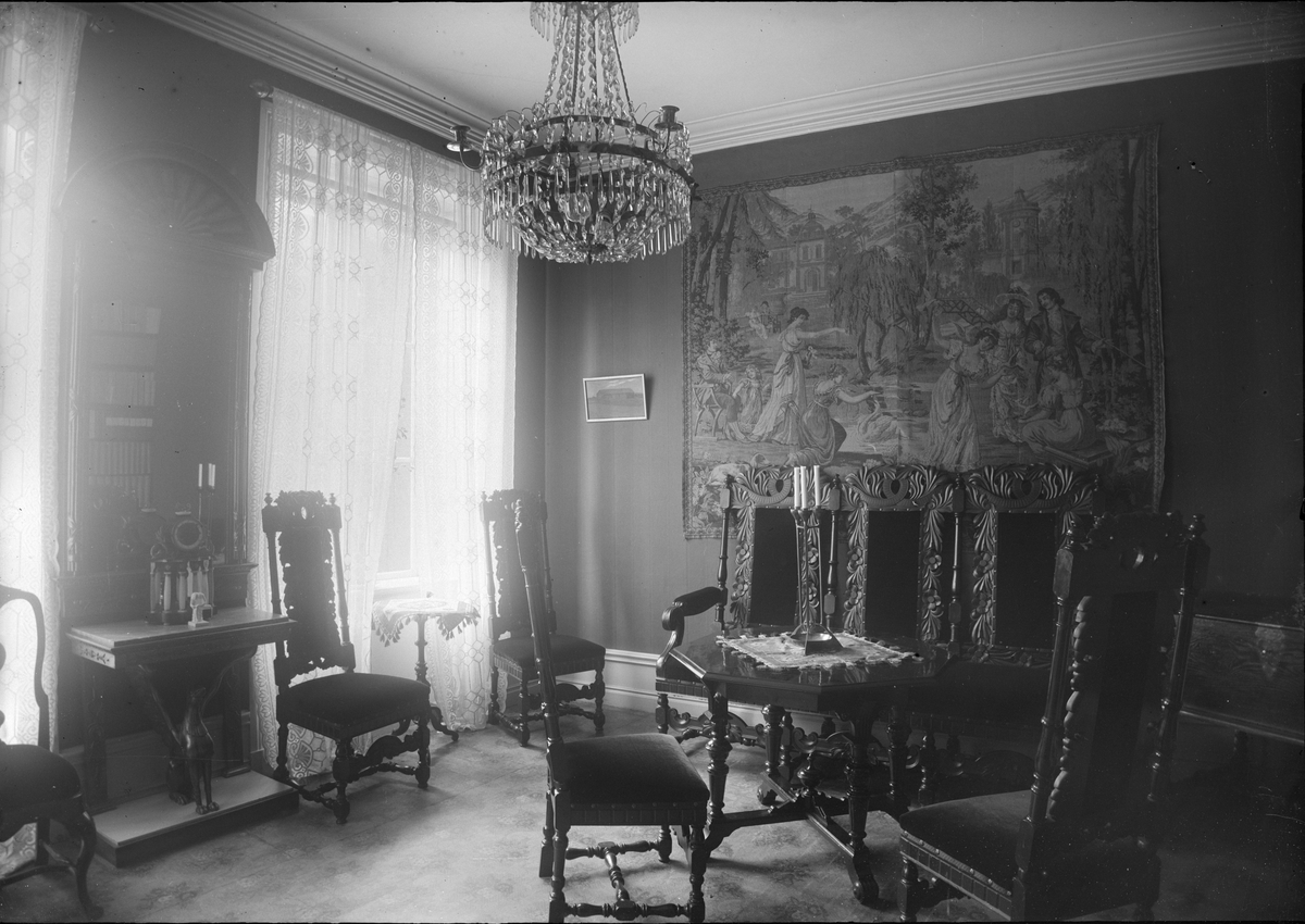 Professor Ragnar Fribergs hem, rum i renässansstil, Östra Ågatan 27, Uppsala 1919