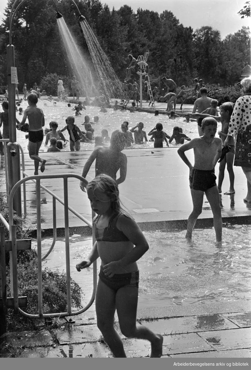 Frognerbadet. Juli 1969