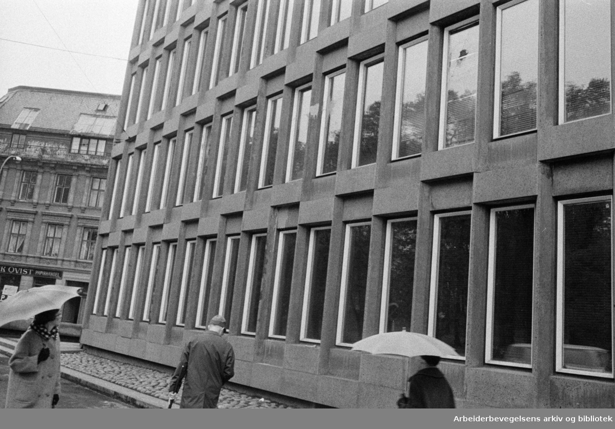 Oslo: Amerikanske ambasade. Eksteriør. Oktober 1967