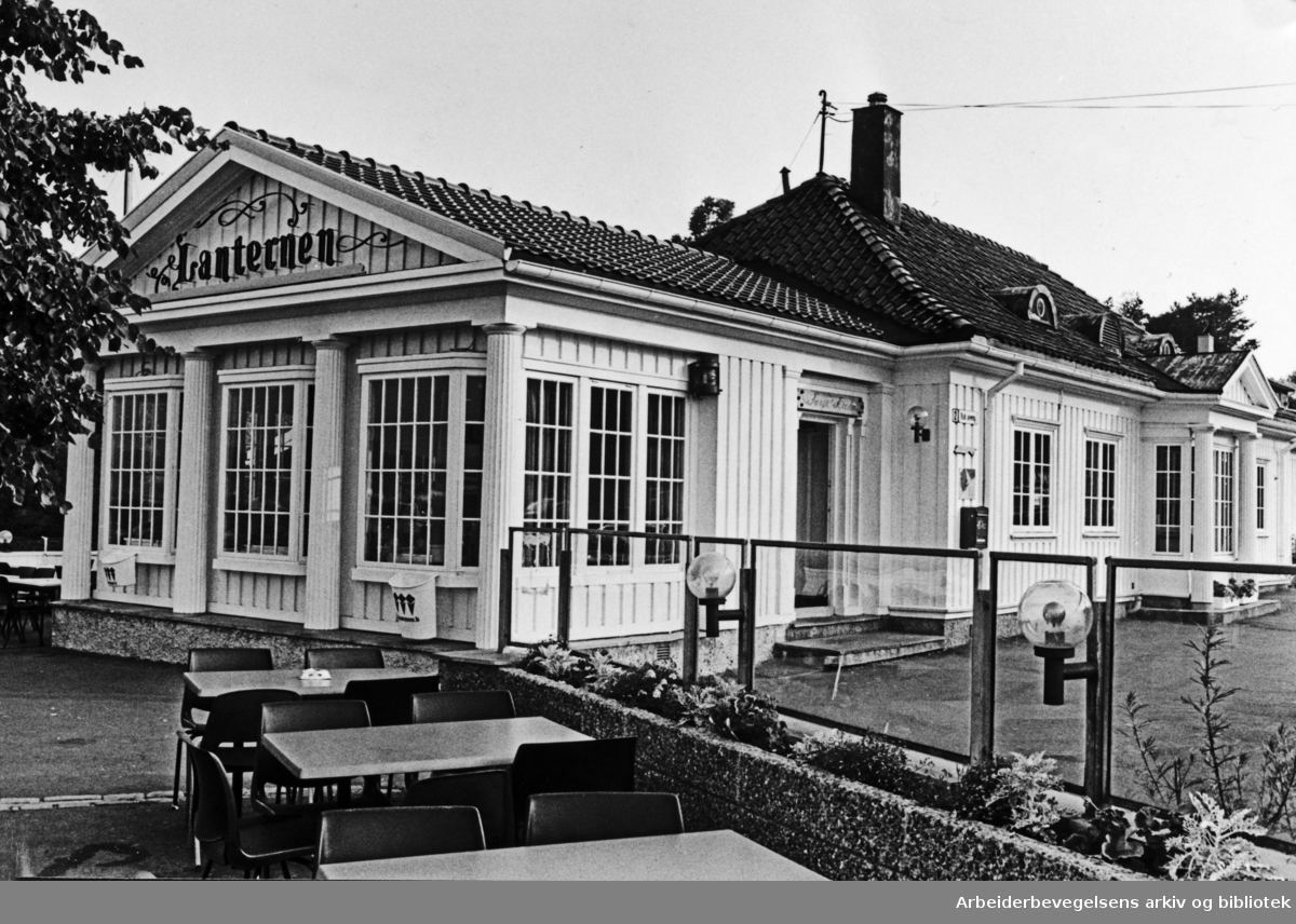 Bygdøy. Lanternen restaurant. Oktober 1978