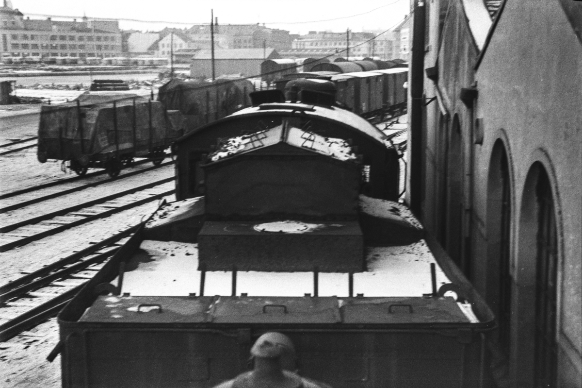 Utrangert damplokomotiv type 39a nr. 168 på Bergen stasjon
