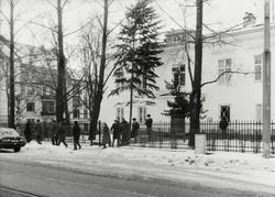 Drammensveien ved Sovjets ambassade. Januar 1994