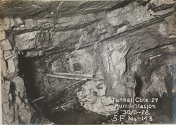 Tunnel, cote 27, pumpestasjon