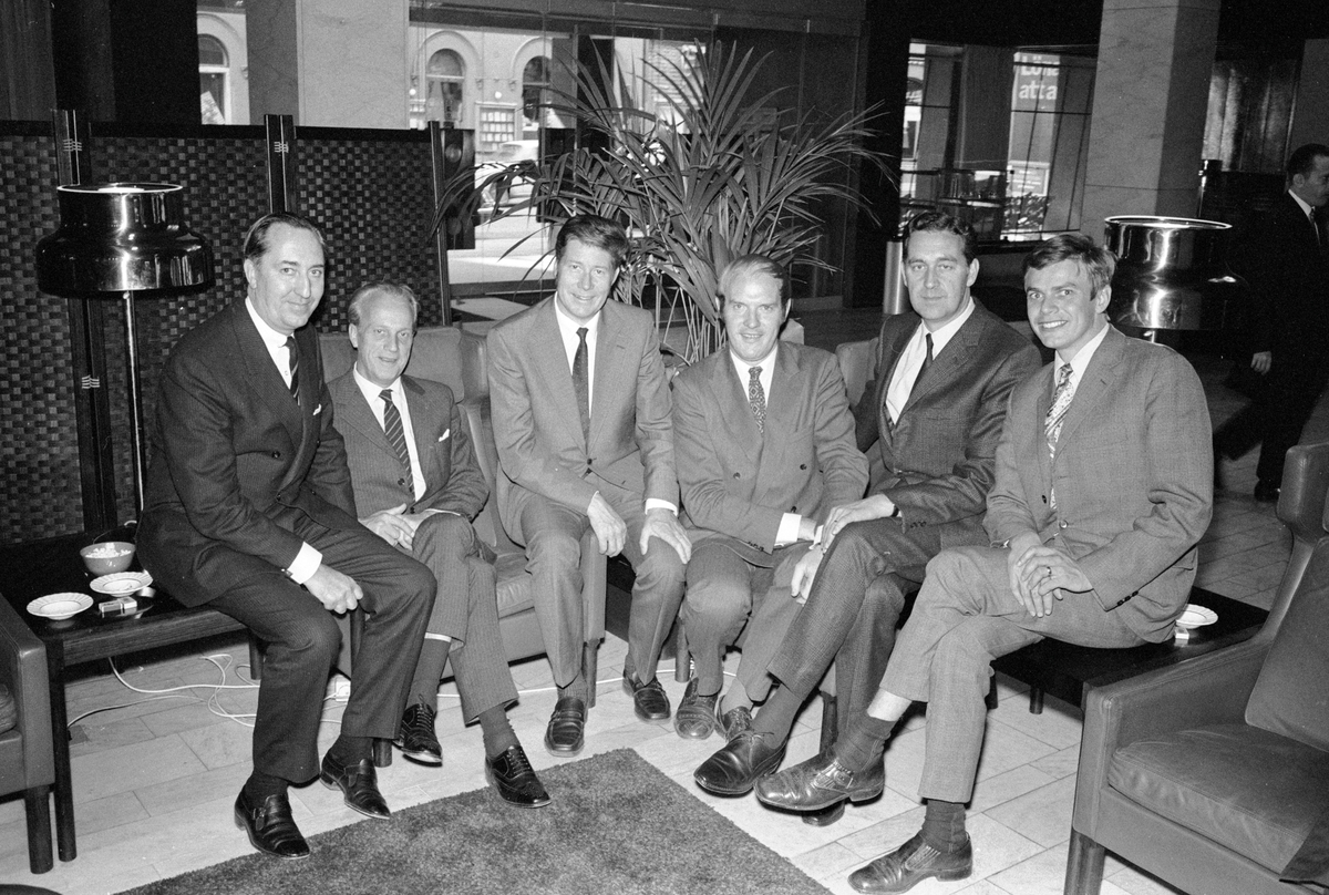 Statens Järnvägars resebyråchefer från utlandet. Hotel Amaranten. Från