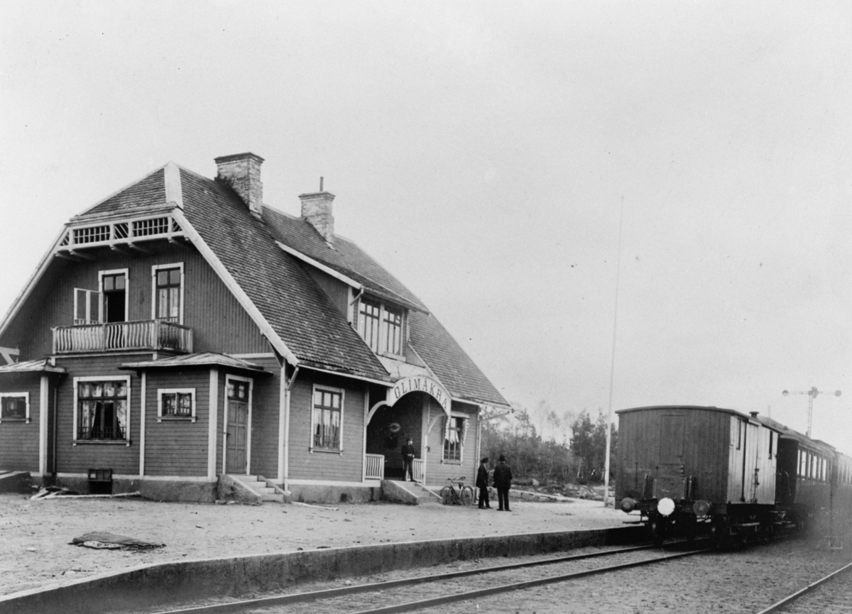 Glimåkra station. - Järnvägsmuseet / DigitaltMuseum