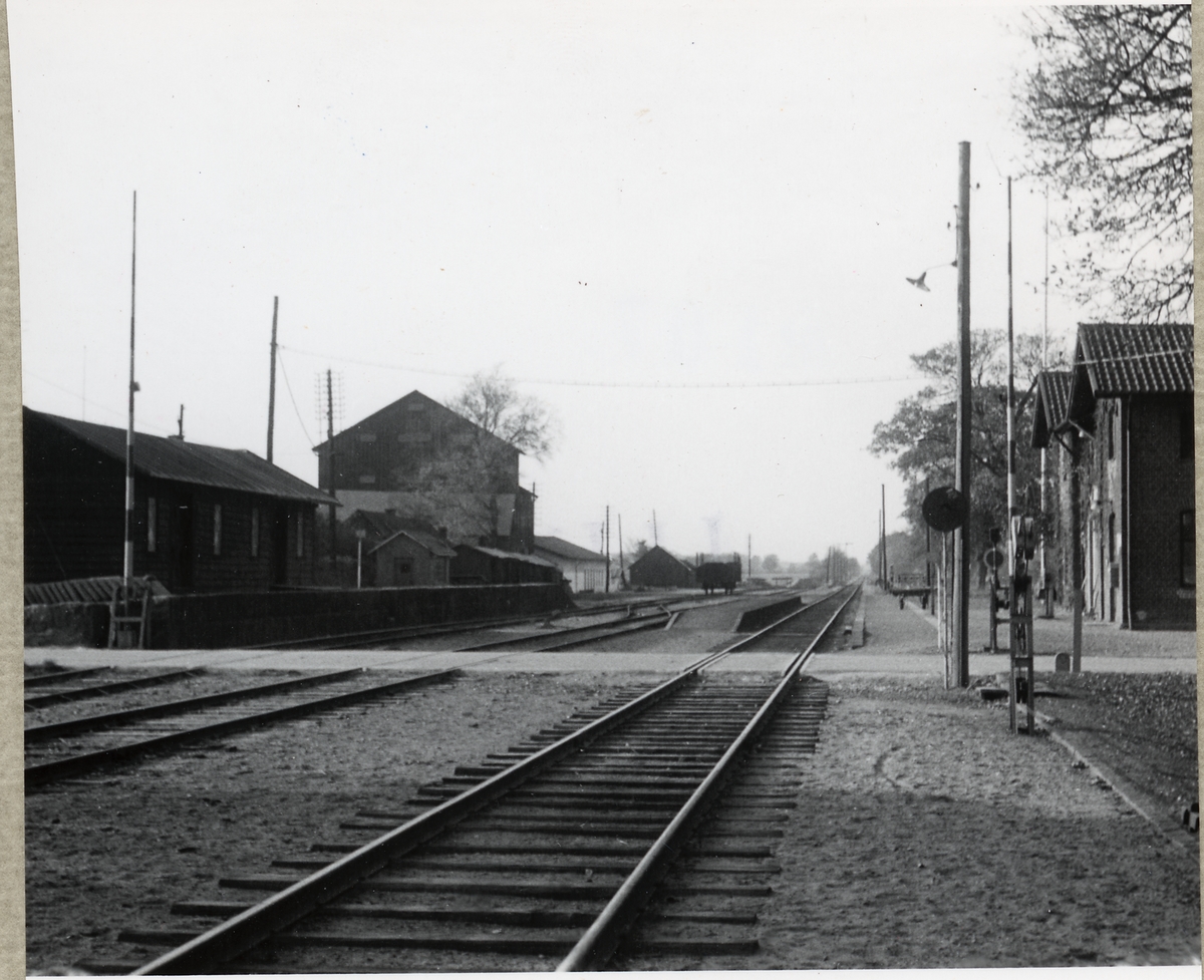 Järnvägsövergång vid Askeröd station.