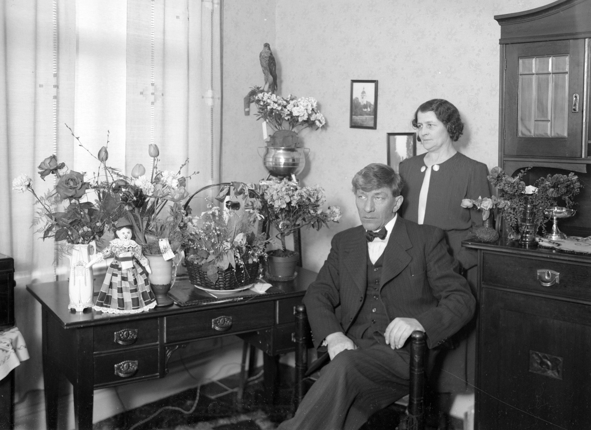 Plåtslagare Karlsson, 50 år. Foto april 1939.