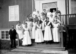Gruppebilde fra Bakketun folkehøgskole, grønnsakskurs 1916, 