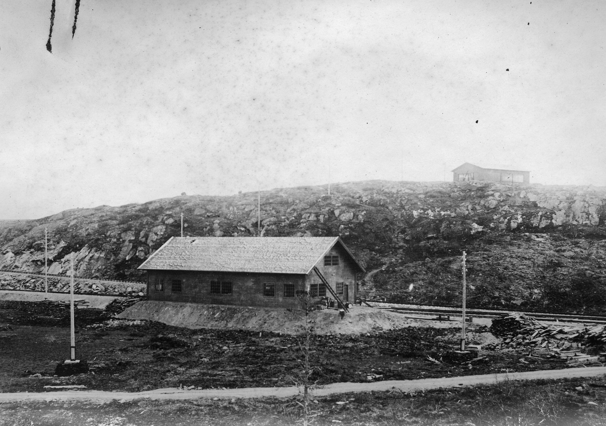 Gruven sett fra kontorbygningen, Bjørnevatn 09.10.1910