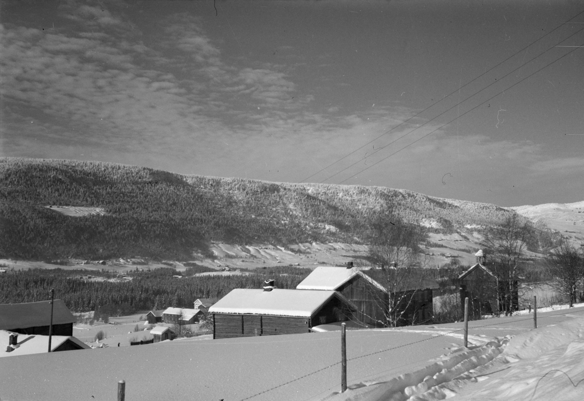 Vinterbilde med Synstvoll i Østre Gausdal