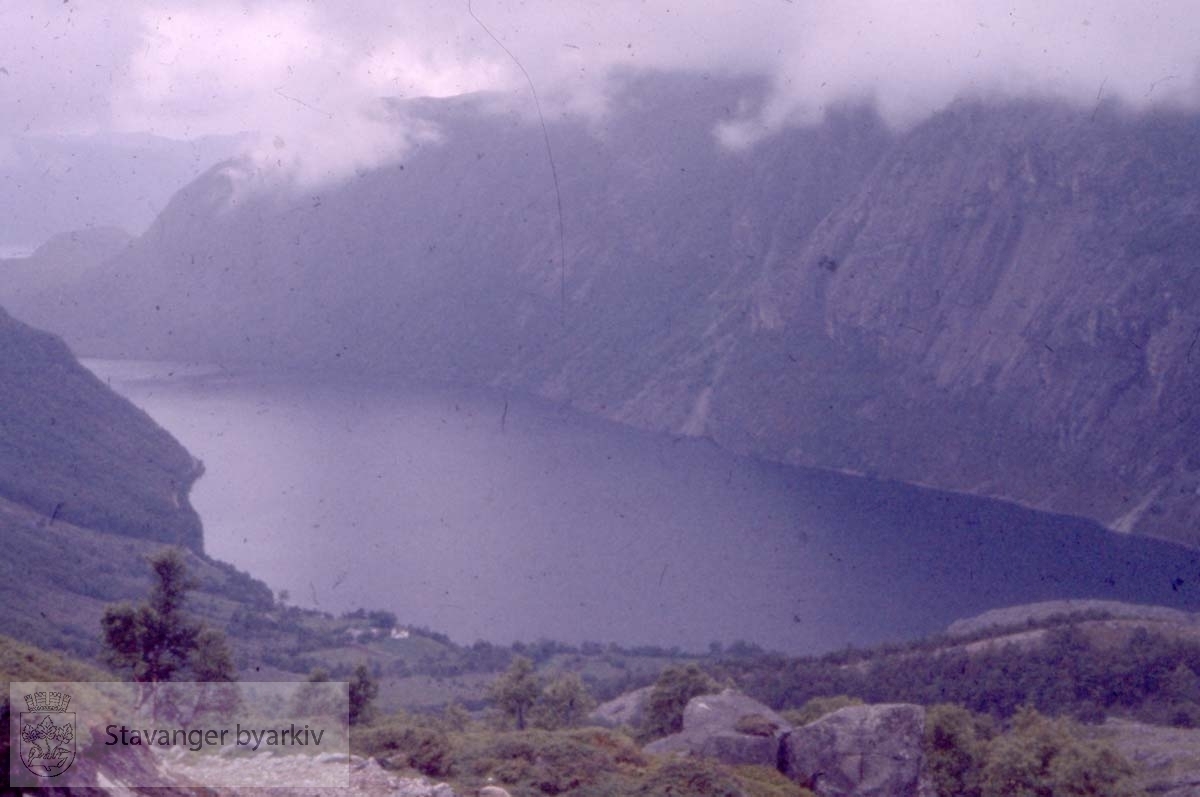Utskikt over fjord