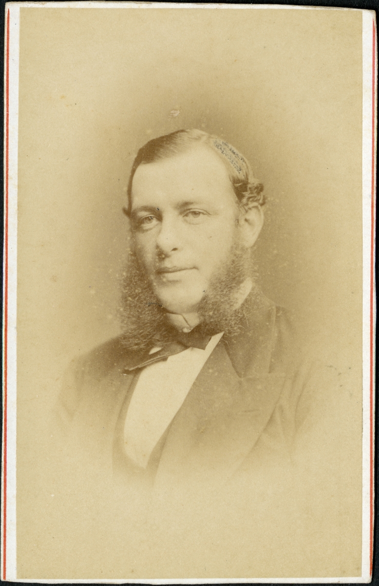 Porträtt med påskriften "David Barclay 1874"