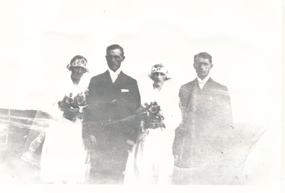 To brudepar, Hofsøy, Senja. 3.september 1930