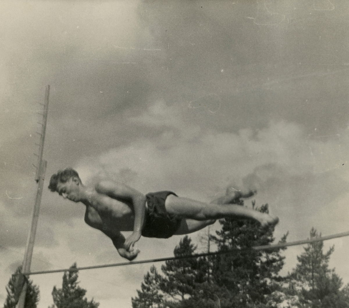 Peter Hugsted during traing at the Ruud cabin