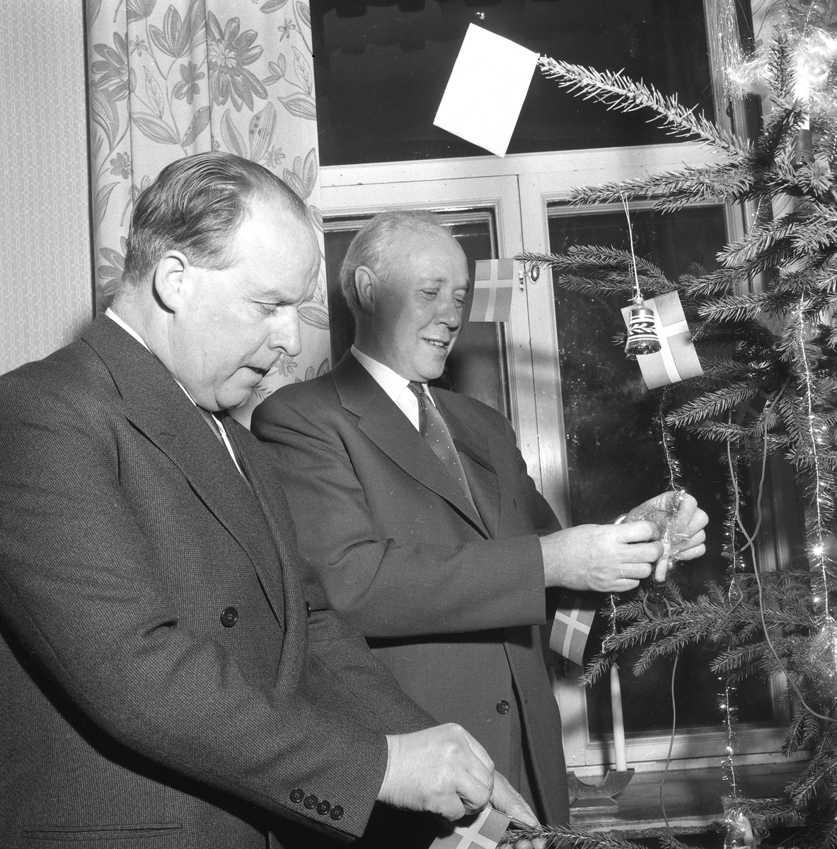 Julklappsprov i Baronbacken. 
27 december 1958.