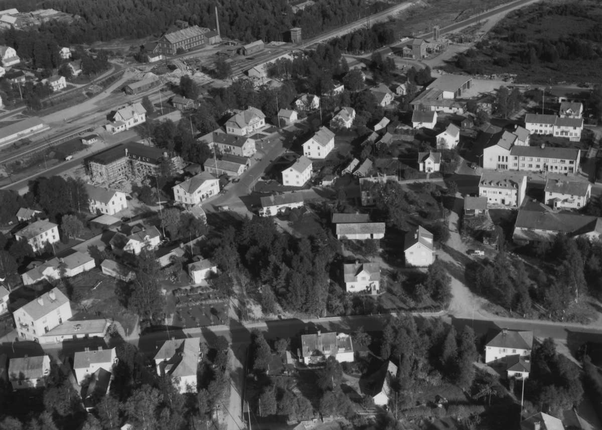 Flygfoto över Gnosjö i Jönköpings län. Nr 1637/1958