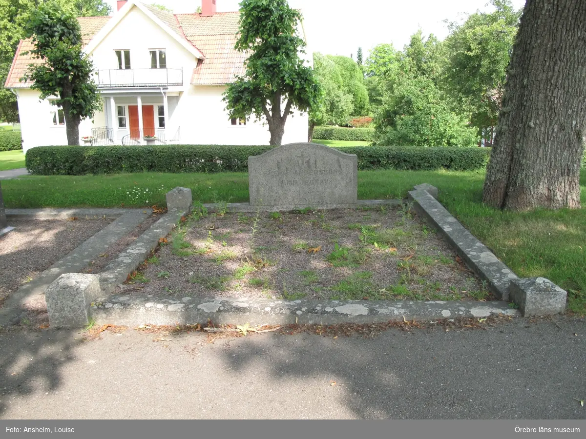 Hallsbergs sockenkyrka Inventering av kulturhistoriskt värdefulla gravvårdar 2013, Gamla kyrkogården Kvarter II.