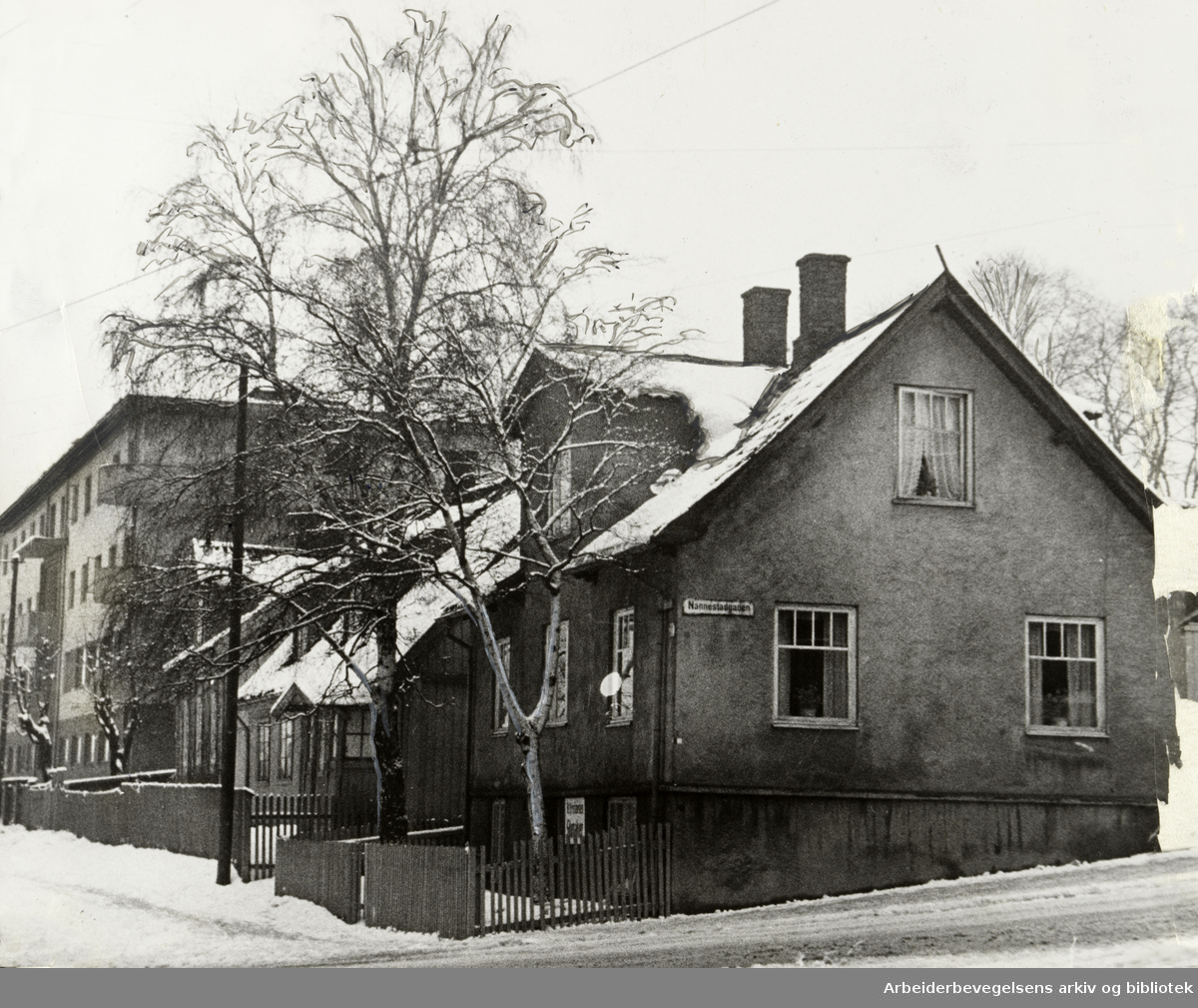 Kampen. Nannestadgata. Januar 1939