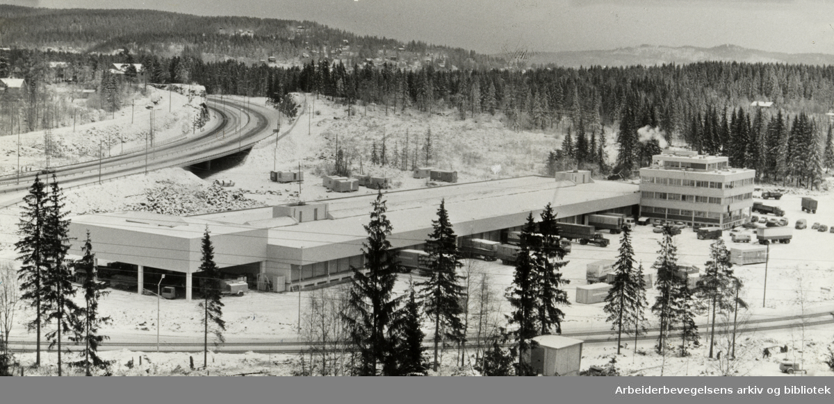 Karihaugen, Godsterminalen. Desember 1970