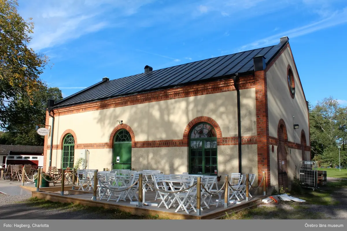 Bregården. Bregården 2:77 (pumphus), Bregården 2:75. Inventering av kulturhistorisk bebyggelse I Karlskoga tätort