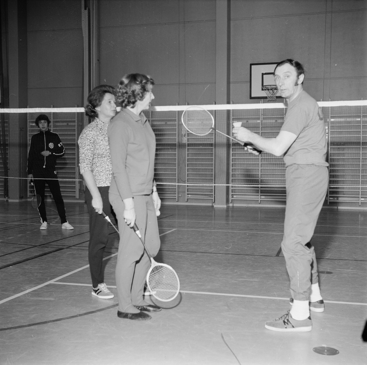 Badmintonkurs, Tierp, Uppland 1972