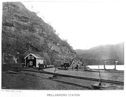 Hellarmo stasjon på Sulitjelmabanen