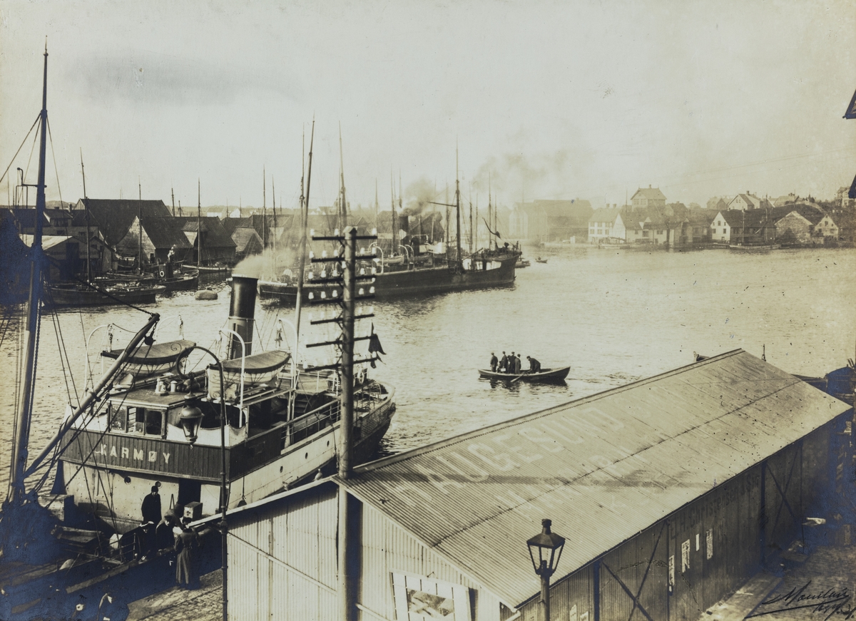 Smedasundet sett mot nordvest, ca. 1908.