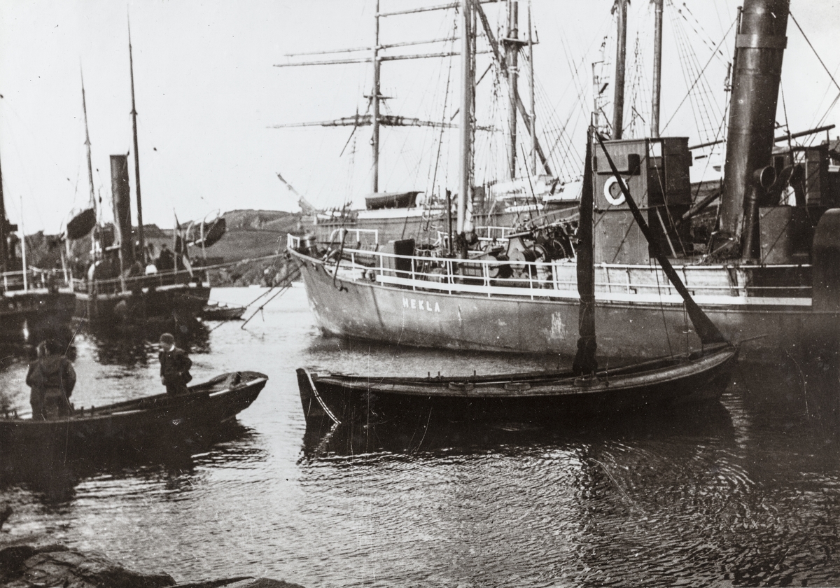 Nordre Smedasundet sett mot nordvest, ca. 1905.