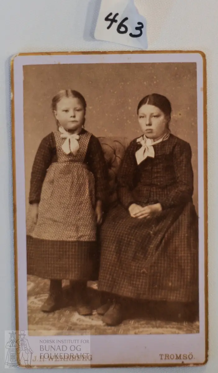 Lovise Oteilie Olsen, 1881-1970, og Anna Pauline Olsen, d.1910. Jentene var søstre.