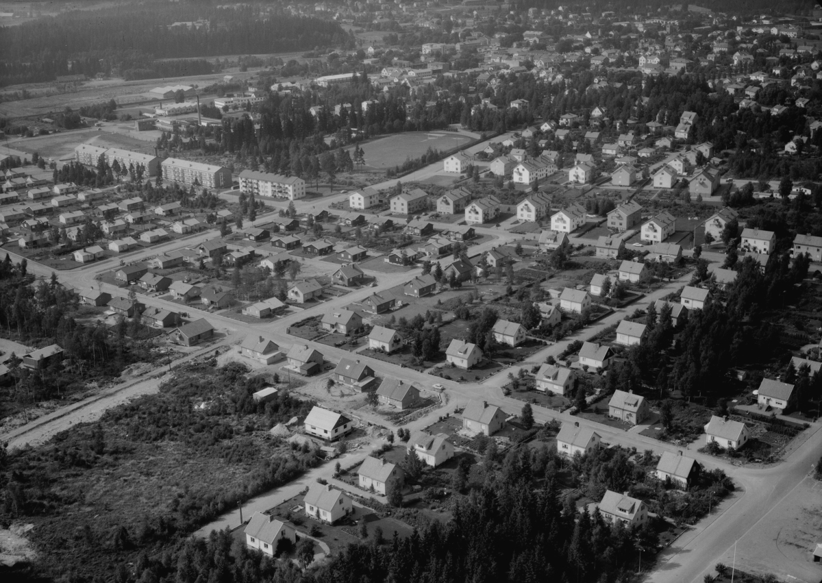 Flygfoto över Sävsjö i Jönköpings län. 1174/1963