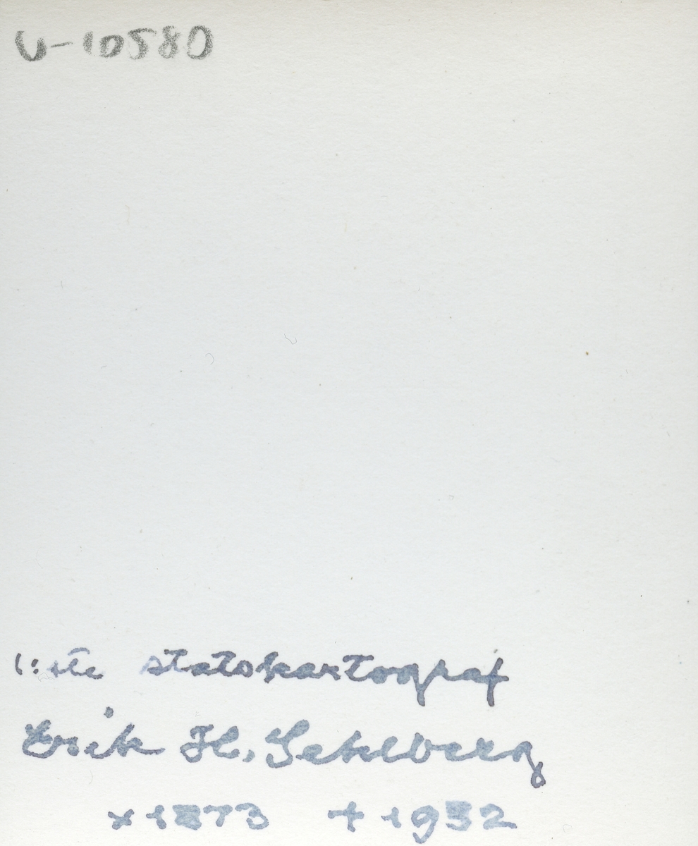 Första statskartograf Erik H. Sehlberg.