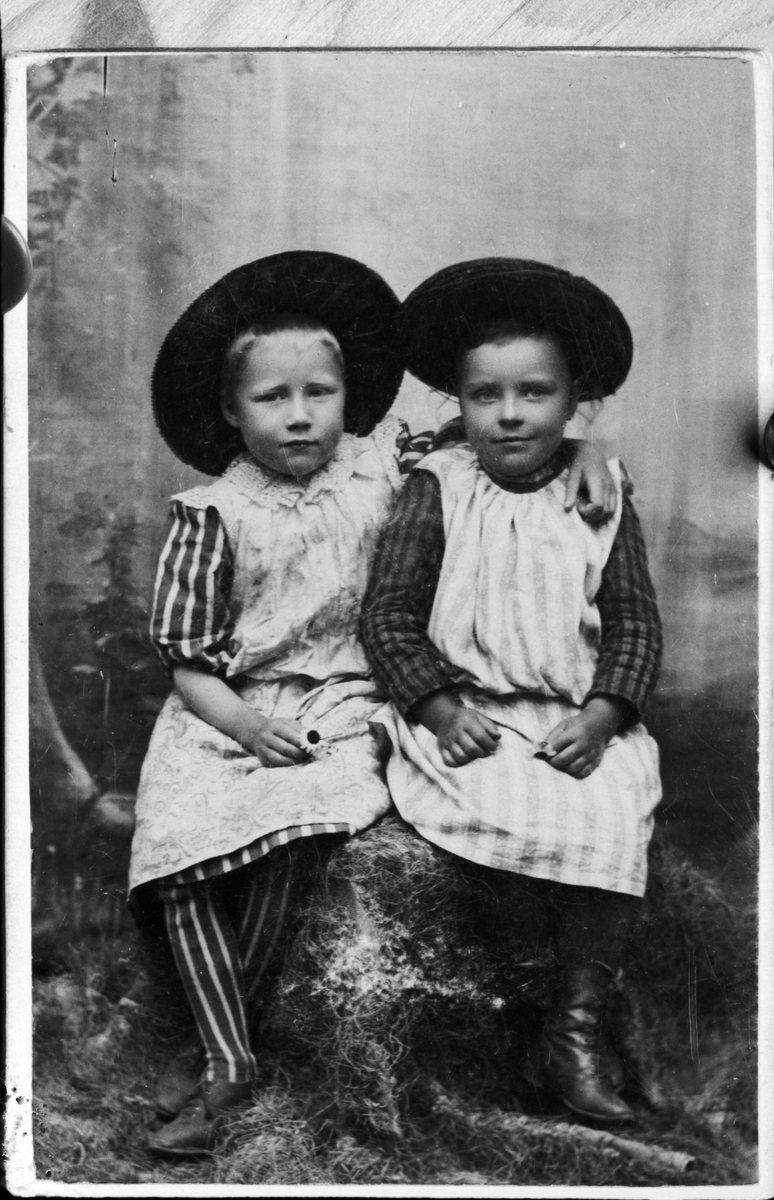 Reprofotografi - två barn, Östhammar, Uppland
