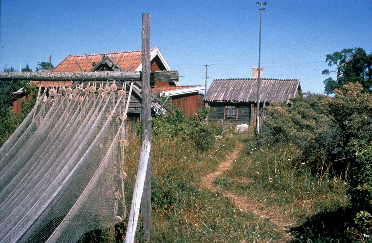 Kokhus, Fågelsundets fiskeläge, Hållnäs socken, Uppland 1969
