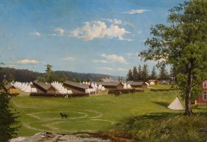 Oljemålning av Tekla Holmström utförd 1879.