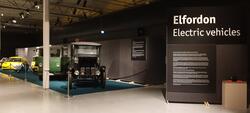 Utställningen Elfordon i Wallenberghallen