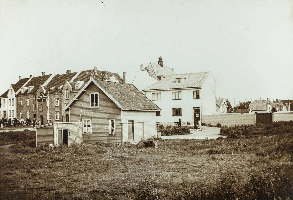 Parti fra Sørhaug sett sydøst, ca. 1939.