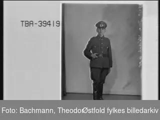 Portrett av tysk soldat i uniform, Johan Weichert.