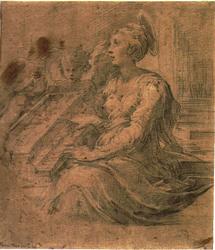 St. Cecilia [Tegning]