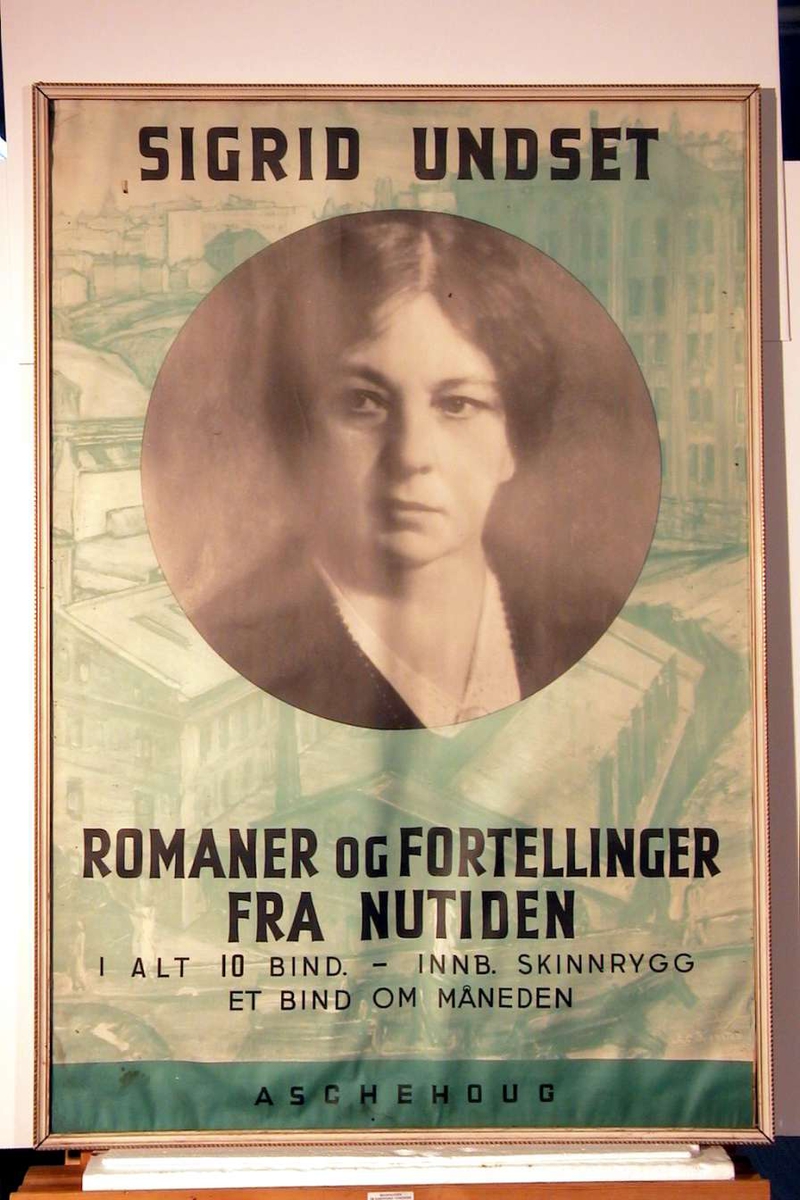 Plakat - Bjerkebæk, Sigrid Undsets hjem / DigitaltMuseum