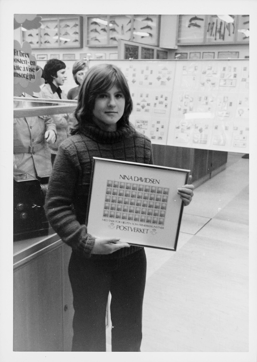 markedsseksjonen, filaeli, Nina Davidsen, 9. oktober 1975, vant tegnekonkurranse, NK 761