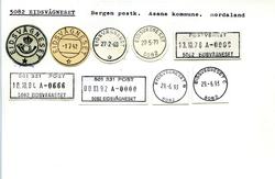 Stempelkatalog, 5082 Eidsvågneset. Bergen postkontor. Åsane 